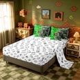 thumbnail image 4 of meiyoeat Pixel Grass C Initial King Bedding for Boys, Gamer Block Monogram King Bed in a Bag, Green Brown, Gamepad Reversible, 7 Pieces, 4 of 6
