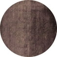 thumbnail image 1 of Ahgly Company Indoor Round Oriental Brown Industrial Area Rugs, 6' Round, 1 of 4