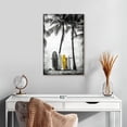 thumbnail image 2 of Elephant Stock Surfboard Pop Wall Art - Vertical Canvas Wall Art - Living Room Wall Decor - Hobbies And Lifestyle Canvas - Gray And Black Decor - 16" x 24", 2 of 8
