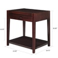 thumbnail image 3 of Casual Home Notre Dame Nightstand with USB Port, Espresso, 3 of 12