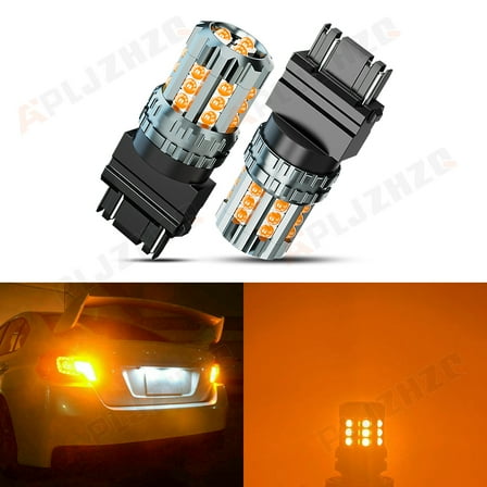 2Pcs LED Turn Signal Lights Bulbs Amber Switchback 3157 3057 4057 4157