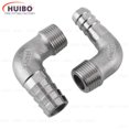 thumbnail image 3 of 1 pieza 1/8 "1/4" 3/8 "1/2" 3/4 "1" -2 "BSPT macho 6 mm ~ 60 mm codo de manguera 90 grados conector de conexión de tubería de acero inoxidable 304, 3 of 4