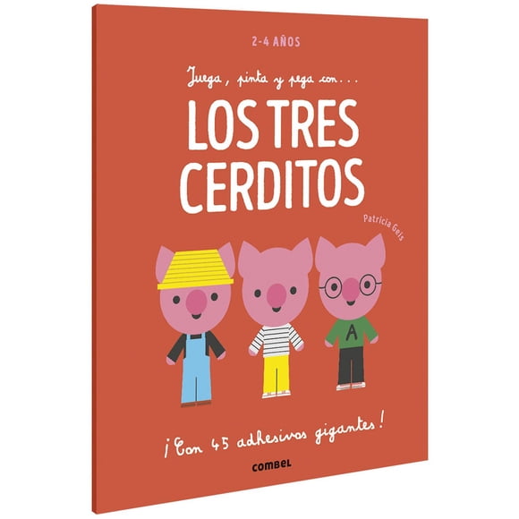 Los tres cerditos (Pinta y pega con…) Combel 9788491016946