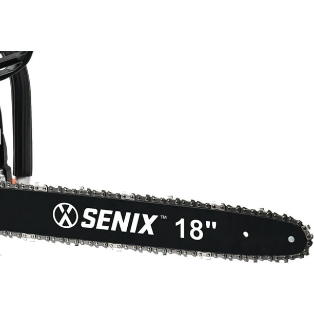 SENIX 4QL Gas Chainsaw with 18-Inch Oregon Bar and Chain for Trees