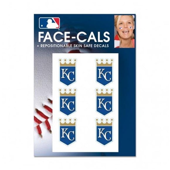Wincraft 1493463470 MLB Kansas City Royals Visage Tatoué Cals