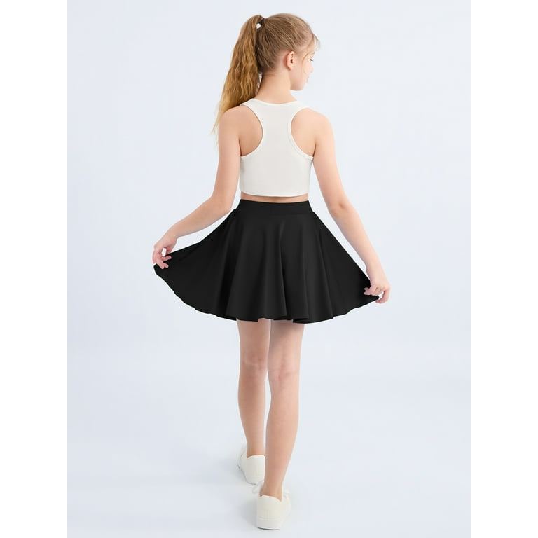 SILVERCELL 3-16Y Teens Girls Casual Mini Skirts with Liner, Kids