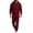 A Hot Pink, variant on 2 Piece Sets for Men Long Sleeve Zip Up Hoodie Jacket and Jogger Pants Matching Sets Fall Winter Vacation Travel Lounge Outfits