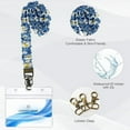 thumbnail image 4 of Stretchy Scrunchie Lanyard for ID Badges Keys, Cute Teacher Lanyard for Women with 2 Card Holders 19.6 Inch, 4 of 10