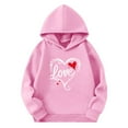 thumbnail image 3 of Sudaderas con capucha para niños y niñas, sudaderas casuales de manga larga, lindas sudaderas de gran tamaño con bolsillo de polar, chaquetas para niñas, 3 of 4