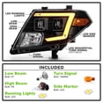 thumbnail image 2 of Faros delanteros ACANII para Nissan Frontier 2009-2021 negros, 2 of 7