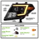 thumbnail image 2 of Faros delanteros ACANII para Nissan Frontier 2009-2021 negros, 2 of 7