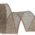 thumbnail image 6 of Yunhgft 6 Yards 2.5 Inch Wide Wired Edge Glitter Shiny Ribbon Roll Sparkly Fabric Ribbon Brown, 6 of 8