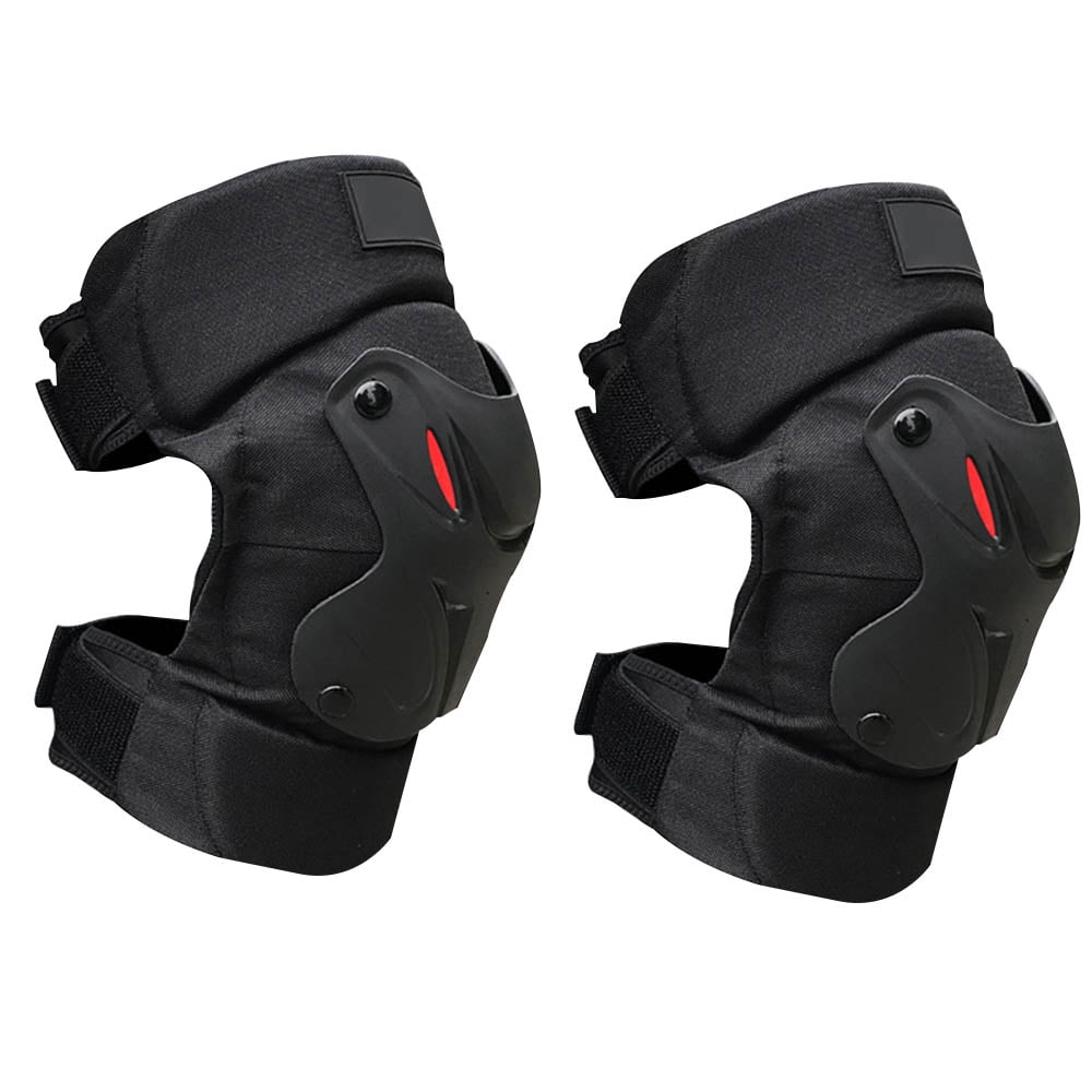 Black,Premium Version Motorcycle Knee Pads Motocross Protective Gear Outdoor Sports Guard Gear Knee Support Adjustable Long Knee Protector Pads for Mountain Bike Skateboard Ski Roller Skating Etc.