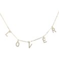 thumbnail image 1 of Letter Necklace Rhinestone Necklace Valentine Necklace Clavicle Choker Necklace---Product code 38688, 1 of 3