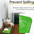 thumbnail image 5 of Pet Feeding Mat, Waterproof Silicone Dog Cat Food Bowl Mat, Raised Edges Stop Food and Water Spillsgreen, 5 of 5