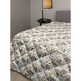 thumbnail image 2 of Nautical Down Alternative Comforter, Pastel Toned Sea Shell Starfish Mollusk Seahorse Coral Reef Motif Design, Microfiber Quilt for All Season, 5 Sizes, Tan Turquoise White, by Ambesonne, 2 of 3