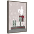 thumbnail image 4 of Amanti Art Retro cat and gifts Framed Canvas Wall Art Print, 4 of 7