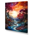 thumbnail image 2 of Designart "Dawn'S Spectrum On Peaks" Rainbow Canvas Art Print, 2 of 7