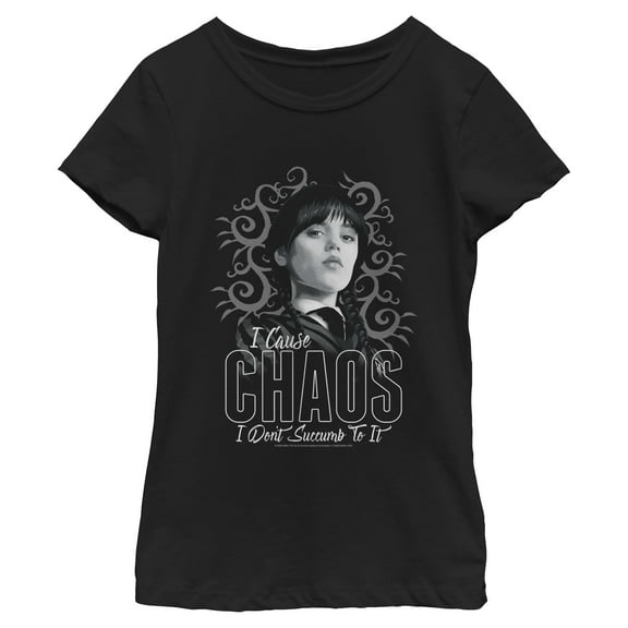 Girls Wednesday Don't Succumb To Chaos T Shirt