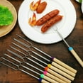 thumbnail image 2 of Marshmallow Roasting Sticks for Fire Pit - Hot Dog Campfire Skewers Mashmellow Camping Extendable Forks 8 Pack, 2 of 9