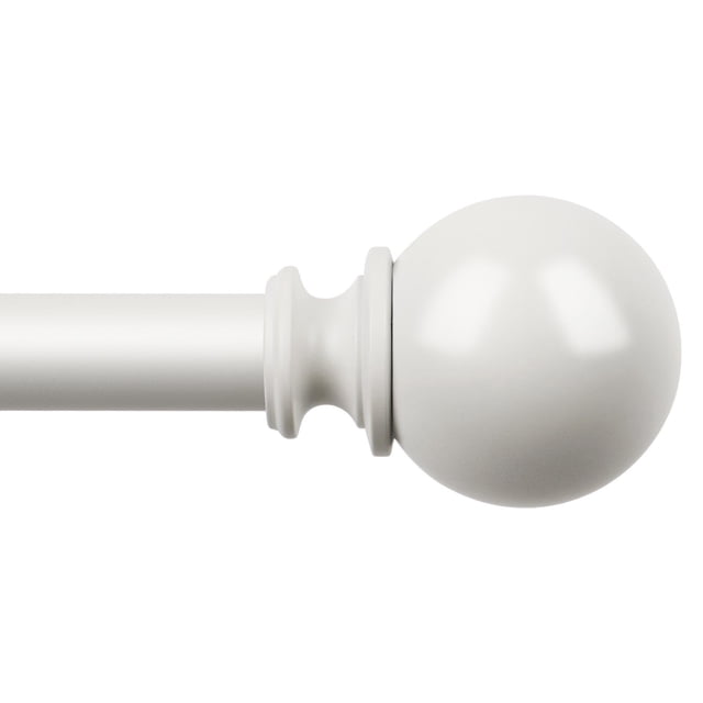 Barra de Cortina KAMANINA Ajustable 81-218 cm Metal Blanco