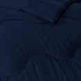 thumbnail image 5 of DNG Creations 3 Piece Wavy Stitching Comforter Solid Navy Blue Colour 550 GSM Super Soft 100% Egyptian Cotton With 6 Corner Tabs ( Oversized Queen - Size ), 5 of 6