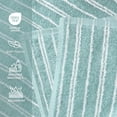 thumbnail image 2 of Mainstays Basic Striped Bath Towel, Soft 100% Cotton and Highly Absorbent Bath Towel, Aqua, 2 of 5