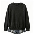 thumbnail image 4 of Salem Broom Company Sweatshirt for Women Halloween Witch Spooky Season Shirts Crew Neck Vintage Scary Pullover Tops Coffee XL, 4 of 4