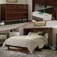 thumbnail image 1 of Santa Fe Lit Escamotable Coffre en Bois Format Grand avec Matelas et Chargeur Intégré, Noyer, 1 of 19