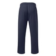 thumbnail image 6 of Kureaily Mens Autumn And Winter High Street Fashion Leisure Loose Sports Running Solid Color Lace Up Pants Sweater Pants Trousers, 6 of 6