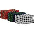 thumbnail image 4 of Medium Christmas Gift Boxes with Lids (12 Shirt Boxes, 3 Designs: Blue, Green, Red Plaid, Black Buffalo Check) for Christmas, Hanukkah, Birthdays, Father's Day, 4 of 6