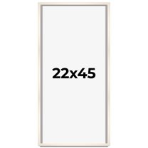 22x45 Frame White Wheat Solid Wood Picture Frame | Moulding Width 0.75 Inches | Interior Depth 0.5