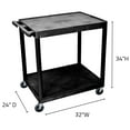 thumbnail image 3 of Utility Cart - Two Shelves Structural Foam Plastic, 3 of 4