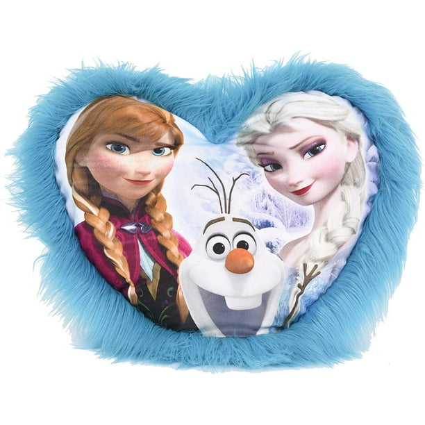 Frozen Elsa Olaf Anna Pj Cuddle Pal Heart Shape Pillow 23 ...