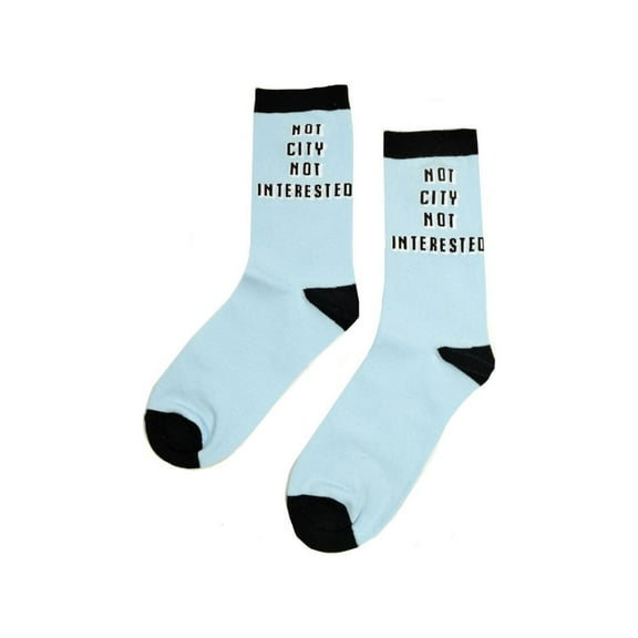 Boys/Girls Not City Not Interested Socks