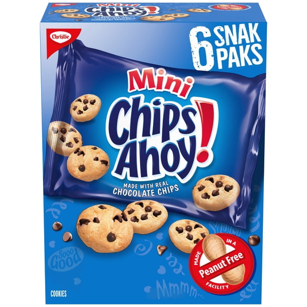 Chips Ahoy! Mini Original Chocolate Chip Cookies, Snack Packs, School ...
