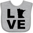 thumbnail image 3 of Inktastic Love Minnesota Boys or Girls Baby Bib, 3 of 4