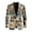 Vintage Postcard Collage, variant on Psesaysky One Button Suit Jacket for Business Office, Polyester Lightweight Suit Separates Coat with Single Breasted