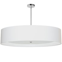 Dainolite - Helena - 6 Light Pendant-Polished Chrome Finish-White Shade Color