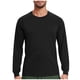 thumbnail image 2 of pstuiky camisas de manga larga para hombre, Blusa informal de manga larga con cuello redondo y diseño deportivo de color liso para hombre tops de invierno para hombre xxl, 2 of 5