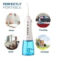 thumbnail image 3 of Limpiador dental de los dientes del tanque de agua de Flosser 300ml del agua del irrigador oral recargable, 3 of 7