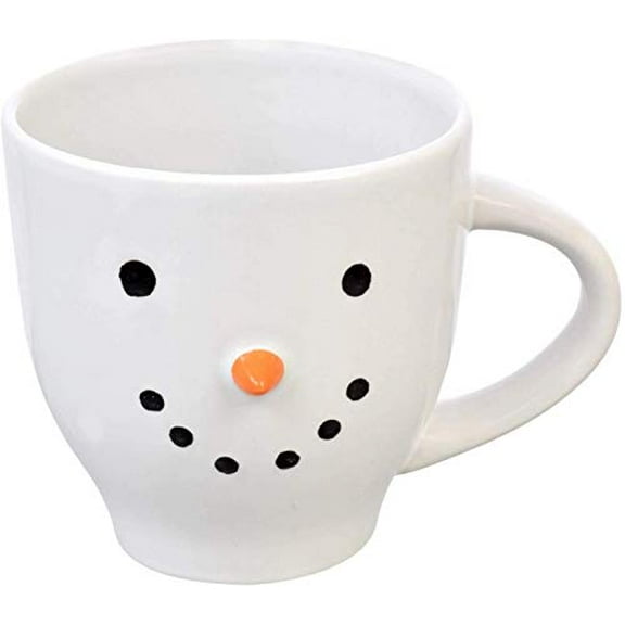 Adorable Festive Holiday Snowman Stoneware Mug 20 oz.