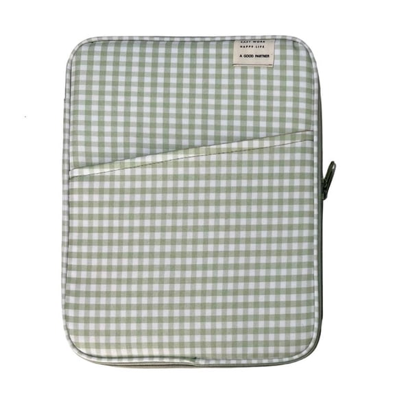 CEORPER Grids Pattern Pad Laptop Case Soft Cotton Fabric Protective Cover