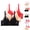 Black, variant on 3 Pack Underwire Bras for Women Cute Lace Bow Design Racerback Push Up Bra Adjustable Straps Bralettes Everyday Bra