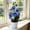 Blue, variant on Artificial Phalaenopsis Orchid Flower Plant Pot Teal Arrangements for Home Office Decor Indoor (Blue)