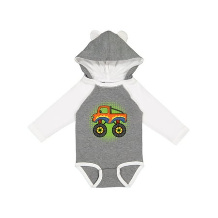 

Inktastic Monster Truck for Boys Gift Baby Boy Long Sleeve Bodysuit