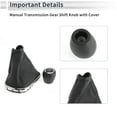 thumbnail image 6 of Unique Bargains 6 Speed Manual Gear Shifter Knob with Cover for Chevrolet Cruze 2010-2015 Plastic Faux Leather Automotive Gearbox Stick Shifter Lever Knob Black, 6 of 7