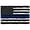 1 Pack, variant on Anley Fly Breeze 4x6 Foot Thin Blue Line USA Flag - Honoring Law Enforcement Officers Flags Polyester