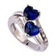 thumbnail image 1 of Anillos para mujer, regalos para mujer, joyería para amantes de la moda, corte de corazón y anillo blanco., 1 of 5
