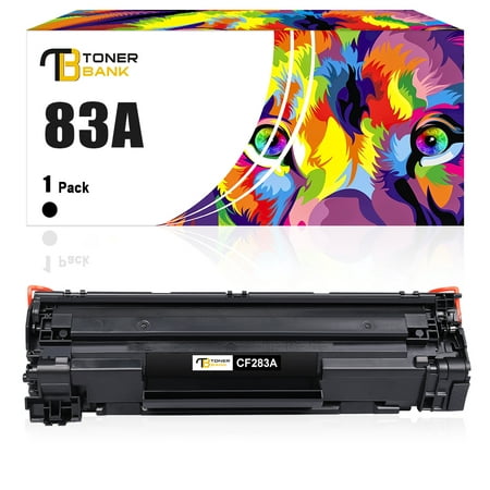 Toner Bank Compatible Toner Replacement for HP 83A CF283A Laserjet Pro M201dw M201n M201 M125 M125nw M127fn M127fw M225dn M225dw Printer ink (Black, 1 Pack)